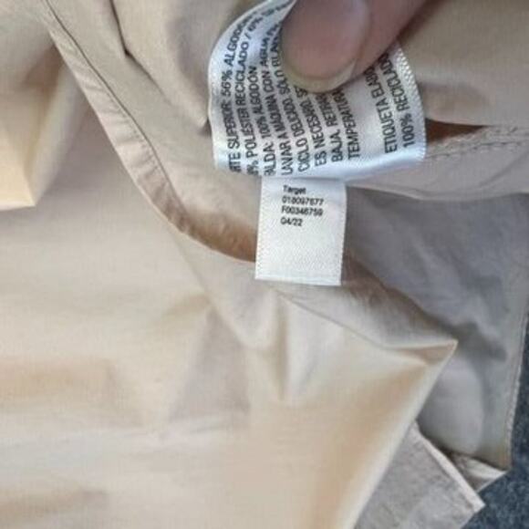 A New Day Tank Dress S Midi Pink Taupe Ballet Dress Side Pockets Contrast Fabric - Picture 7 of 10